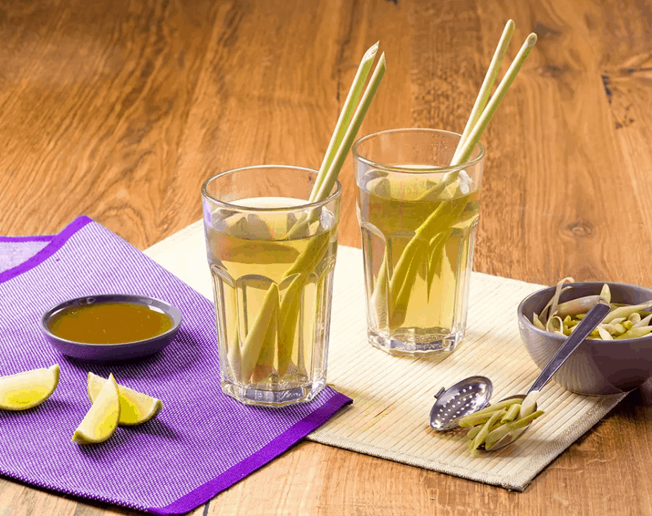 uống trà sả chanh mùa dịch