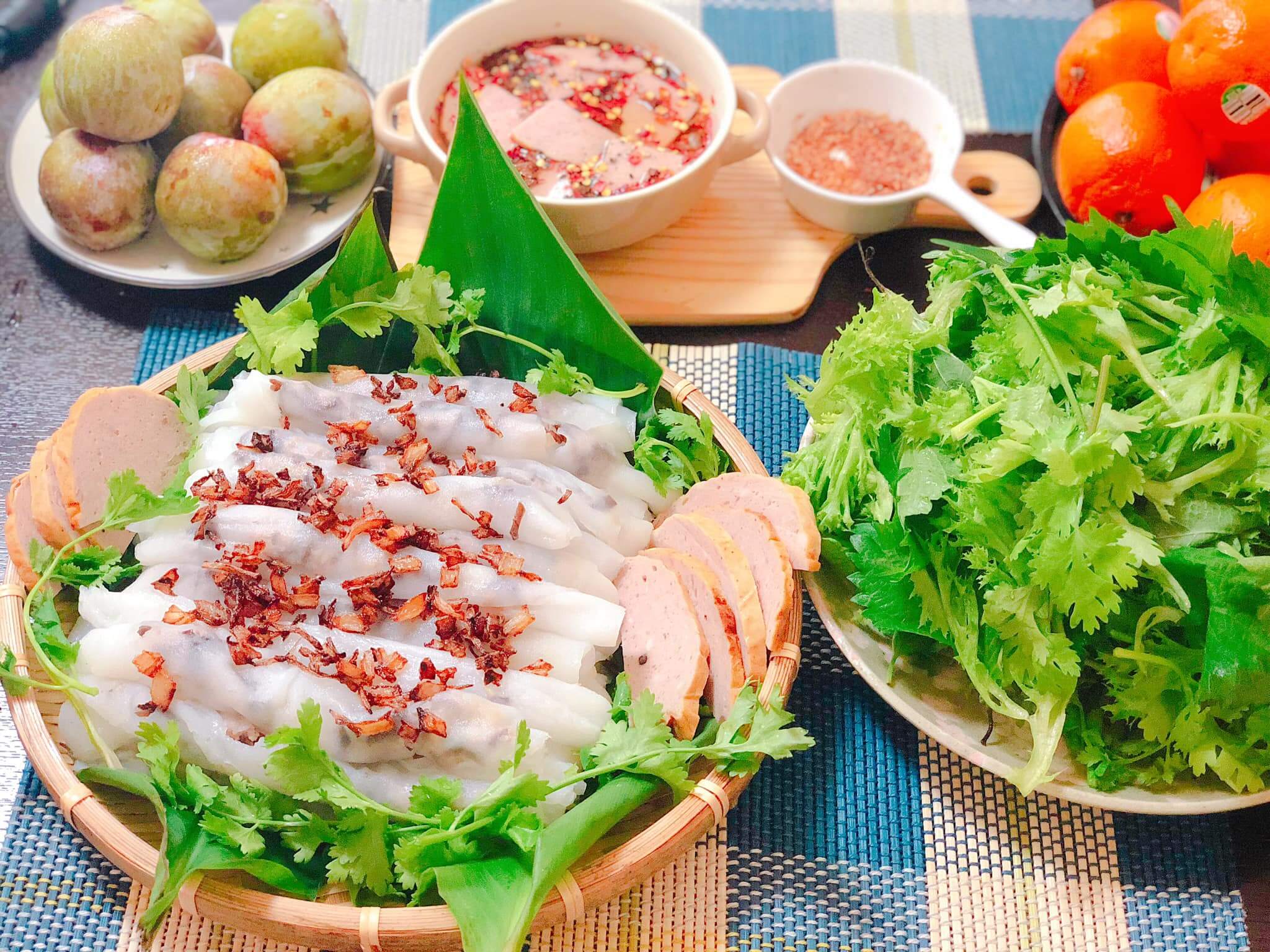 Cách làm bánh cuốn từ bánh tráng và bột pha sẵn bằng chảo chống dính cực đơn giản 34 làm bánh ướt