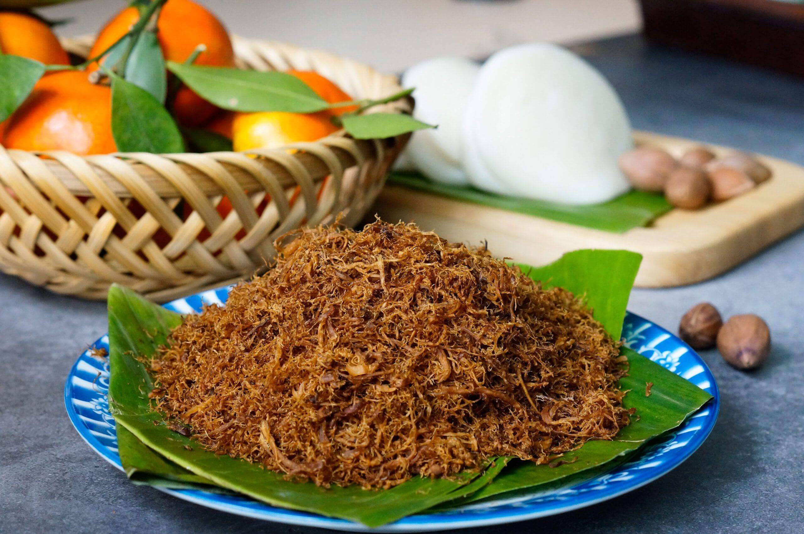 Mách mẹ cách làm chà bông chuẩn vị ăn dần mùa giãn cách 37 làm chà bông bò