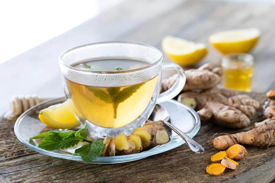 trà gừng bạc hà