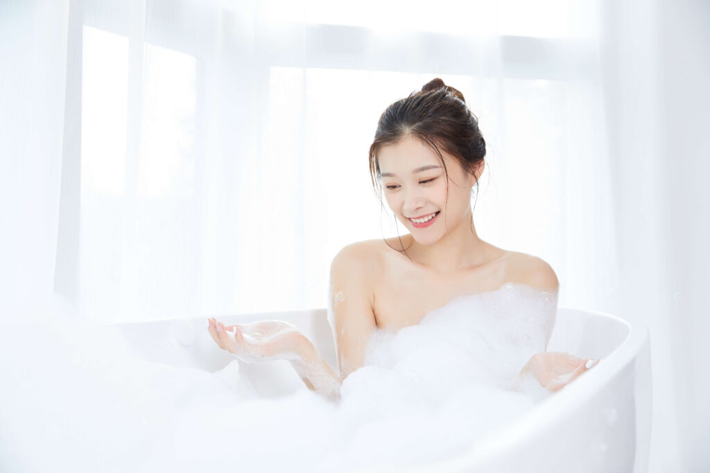 tắm vào buổi sáng
