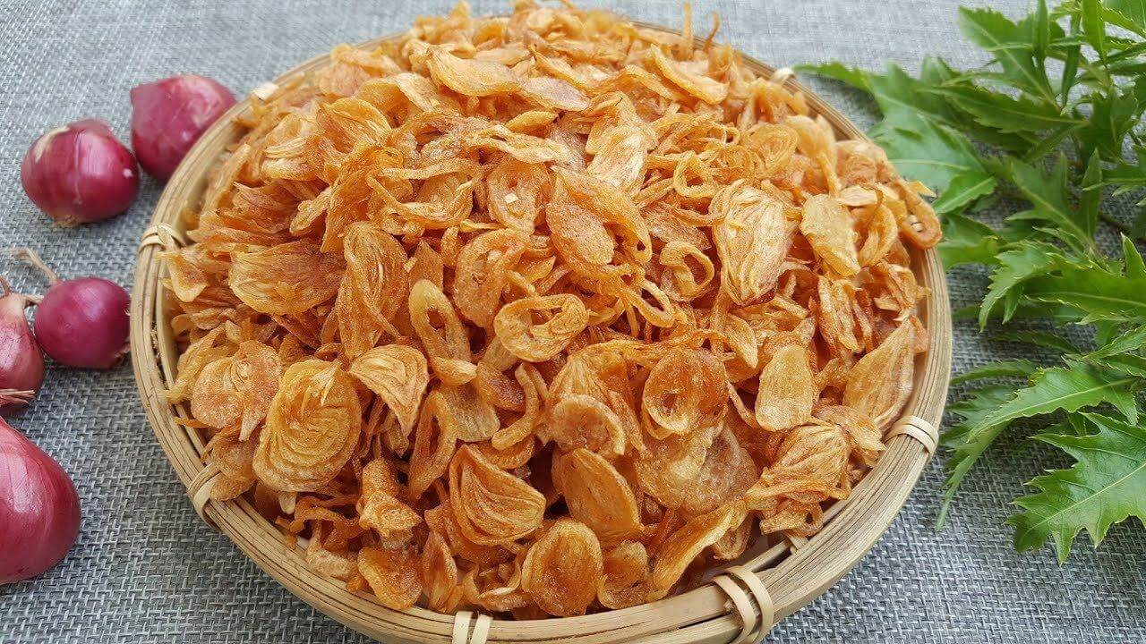 Cách làm hành tỏi phi thơm lâu vàng giòn và không bị đắng 36 hành phi