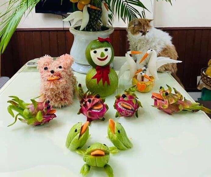 Chiêm ngưỡng BST hoa tươi làm từ củ quả gây sốt MXH của mẹ đảm Hải Phòng khéo tay 3