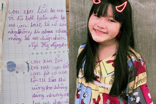 lá thư xin lỗi bố mẹ