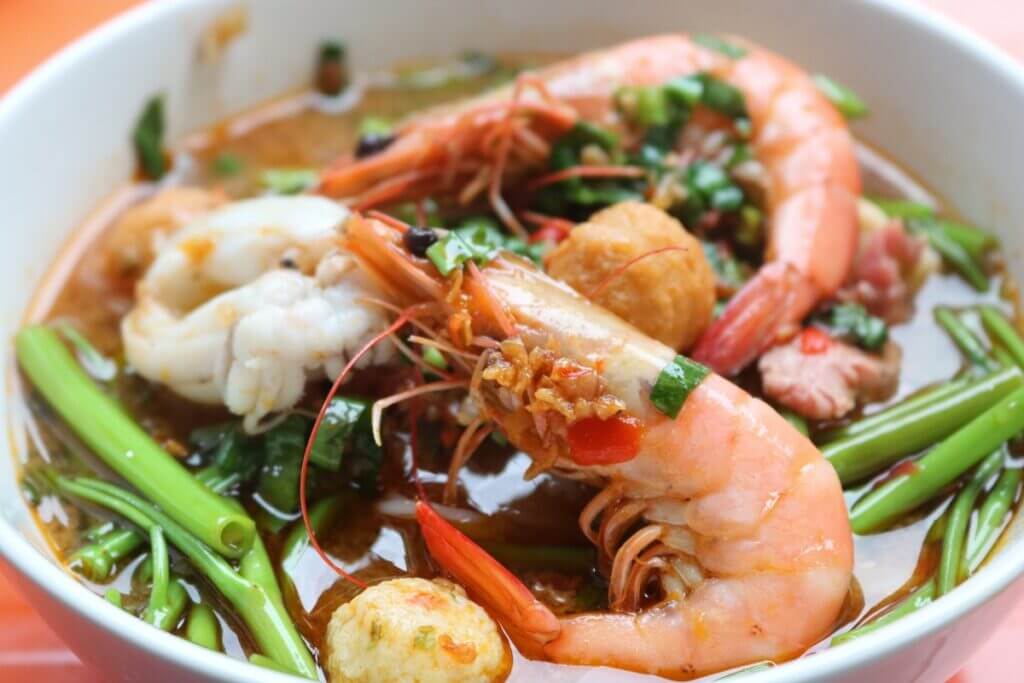 nấu bún Thái