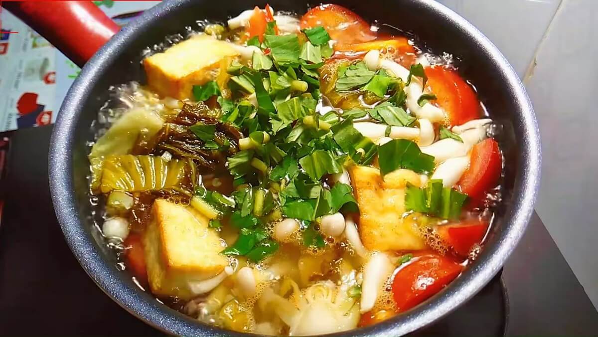 Cách nấu canh chua chay thơm ngon cho ngày Rằm thanh đạm 34 canh chua chay