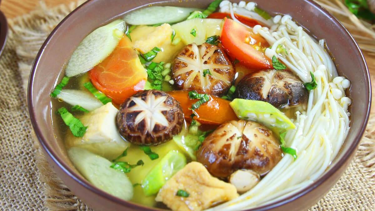 Cách nấu canh chua chay thơm ngon cho ngày Rằm thanh đạm 35 cách nấu canh chua chay