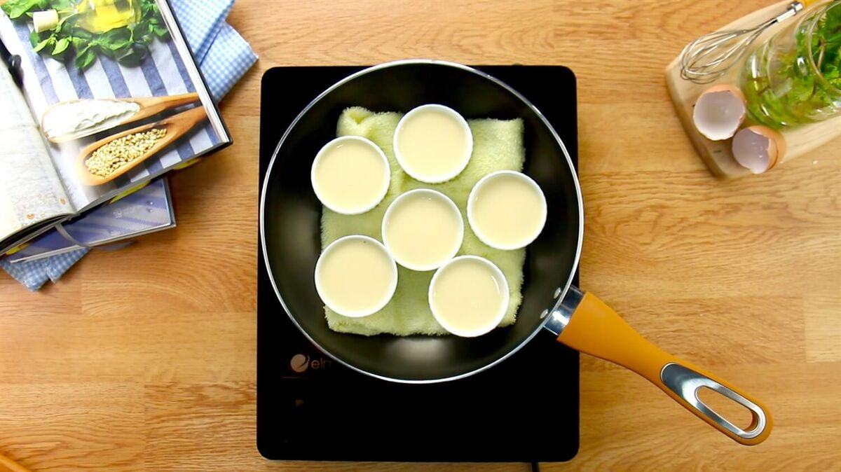nấu bánh flan