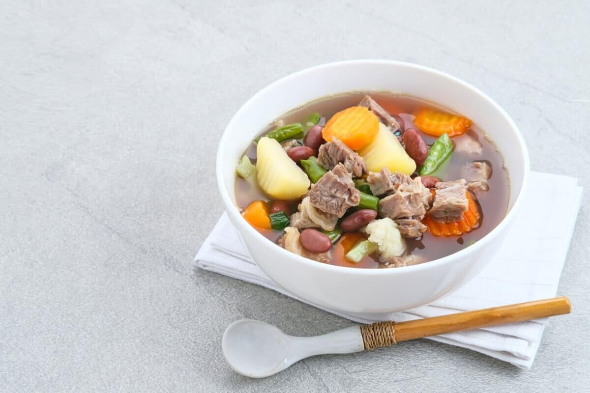 Canh đậu đỏ hầm sườn non món ngon từ đậu đỏ - canh đậu đỏ sườn non