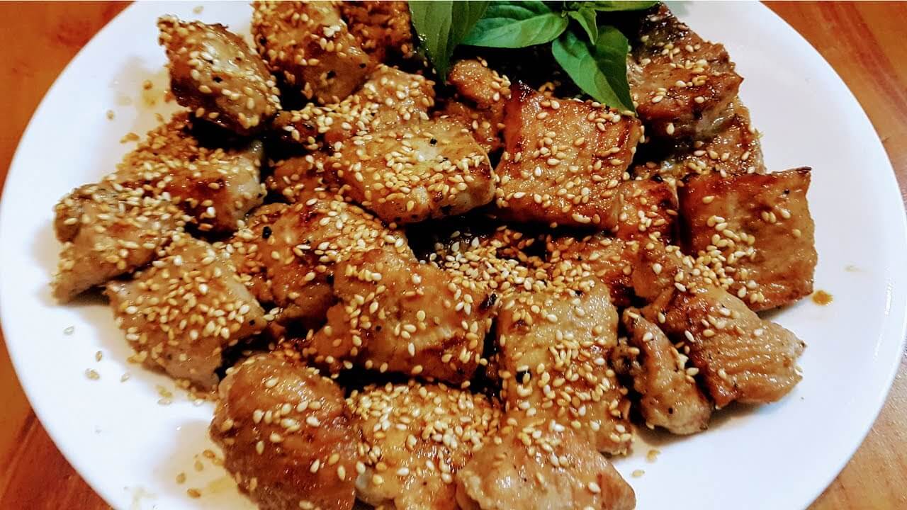 Bò nướng vừng