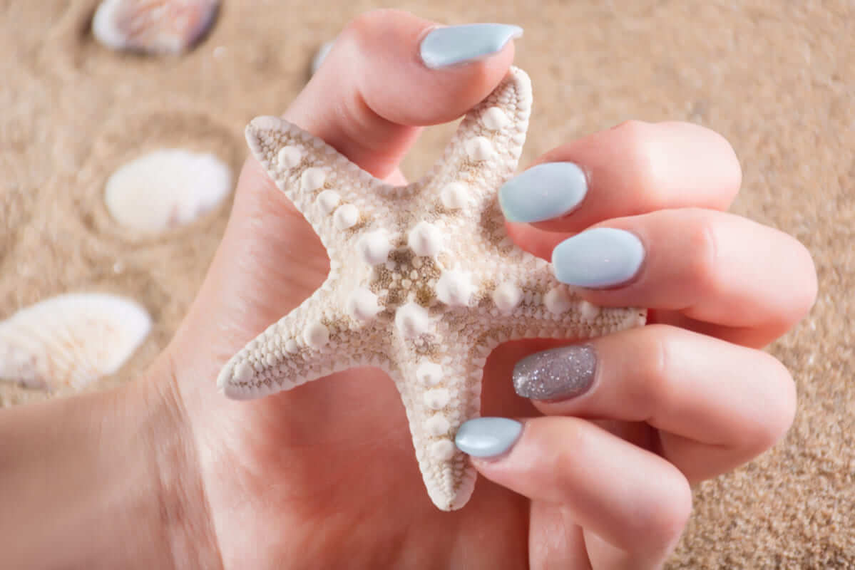 Mẫu nail đi biển Mẫu nail đi biển