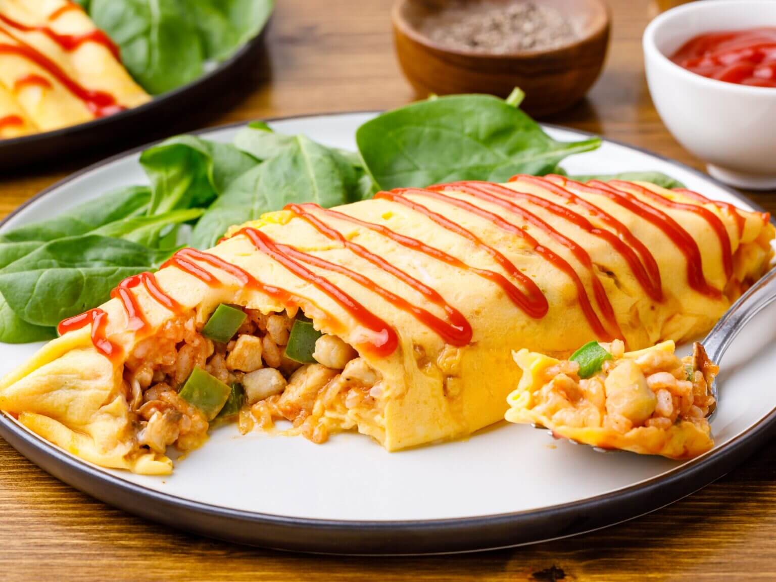 Cơm cuộn trứng Omurice Cơm cuộn trứng Omurice