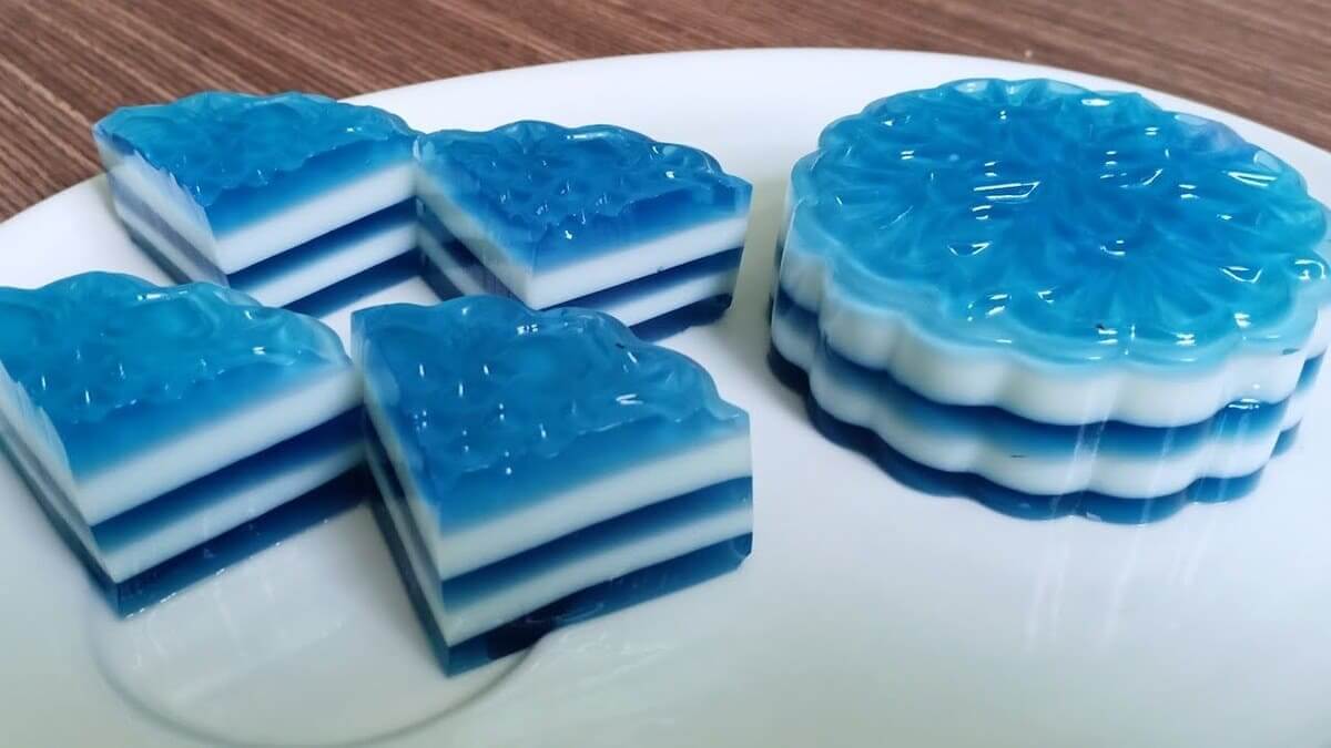 Cách làm rau câu flan đậu biếc Cách làm rau câu flan đậu biếc