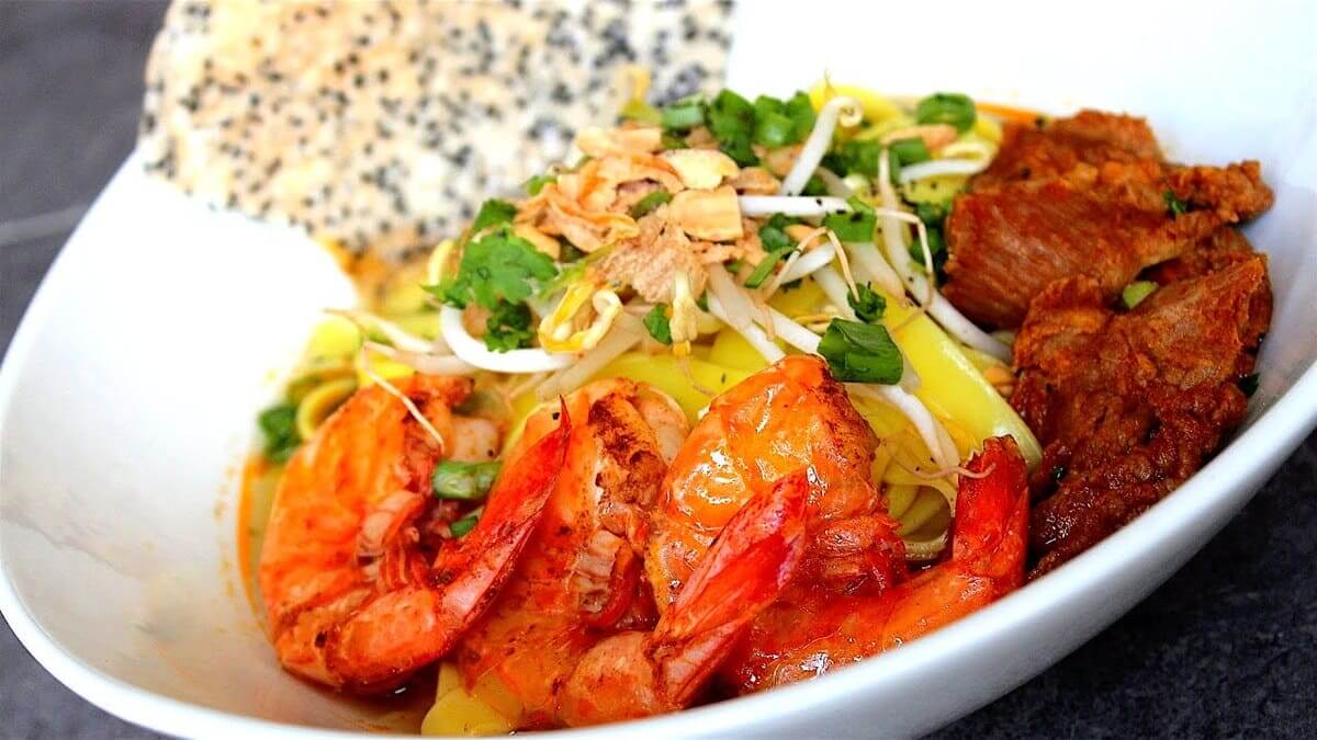 Cách nấu mì Quảng tôm thịt Cách nấu mì Quảng tôm thịt