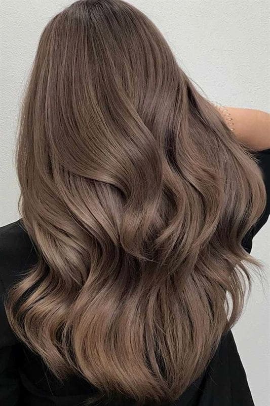 Tóc dài uốn gợn sóng Tóc dài uốn gợn sóng