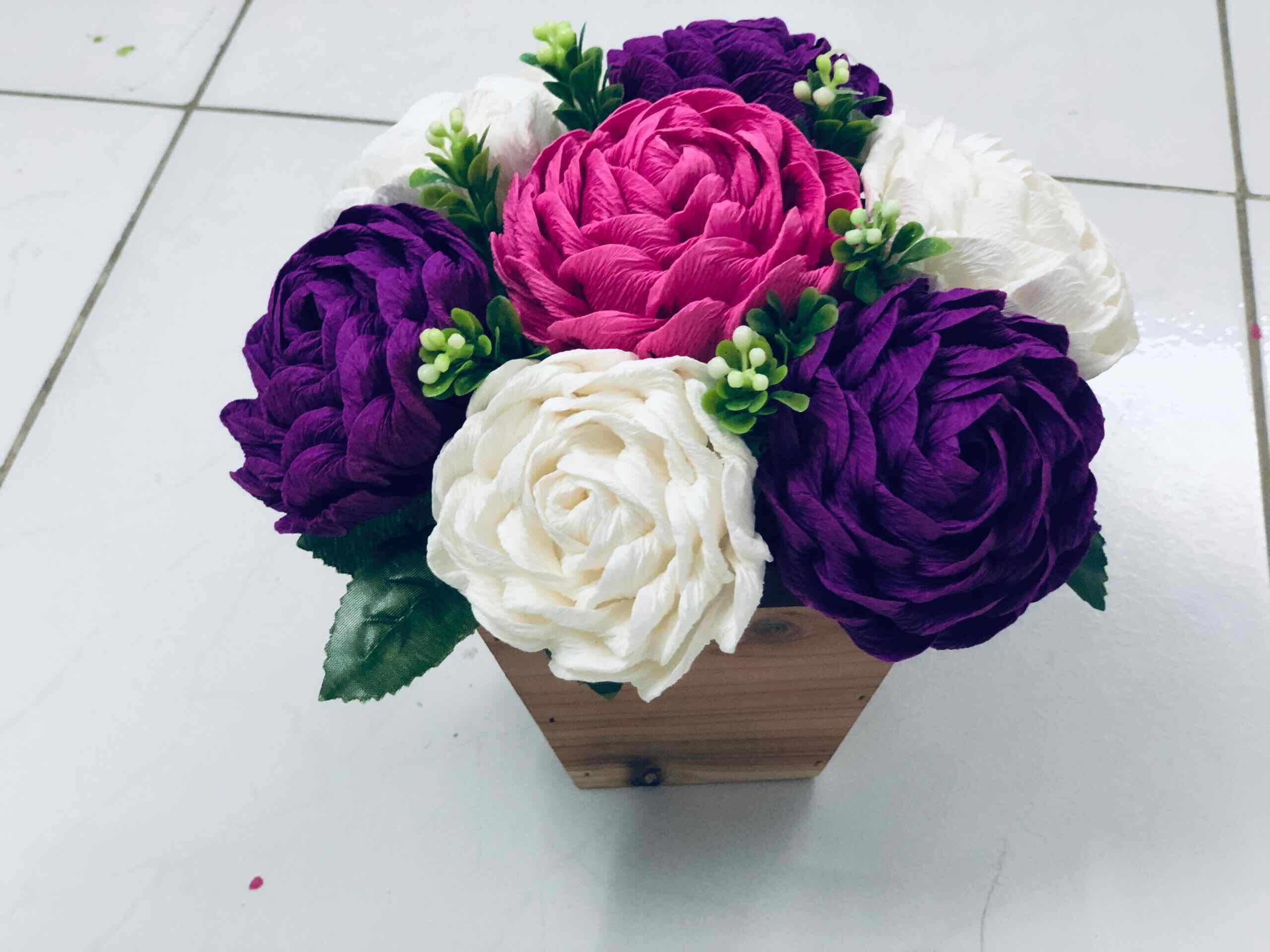 Hoa giấy Handmade làm đồ handmade bằng giấy