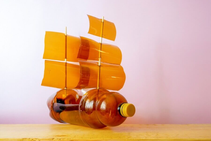 Làm thuyền buồm từ chai nhựa Tái chế đồ nhựa thành đồ chơi