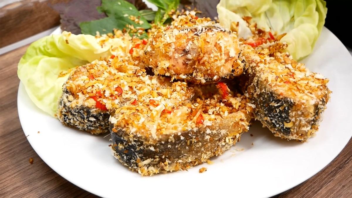cá tầm rang muối cá tầm rang muối