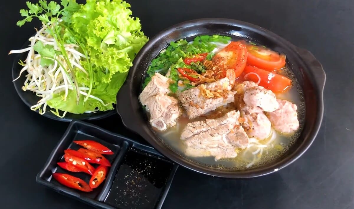 Bún sườn chua bún sườn chua