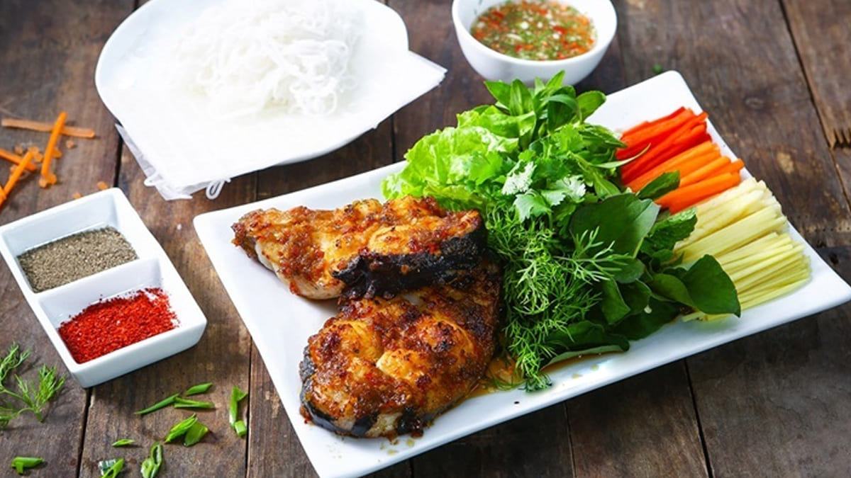 Cá tầm nướng Cá tầm nướng
