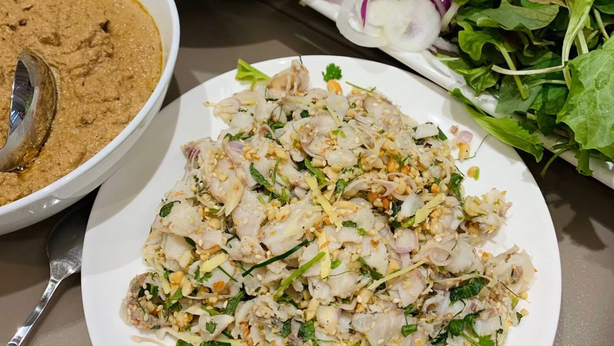 Cách làm gỏi cá tầm Cách làm gỏi cá tầm