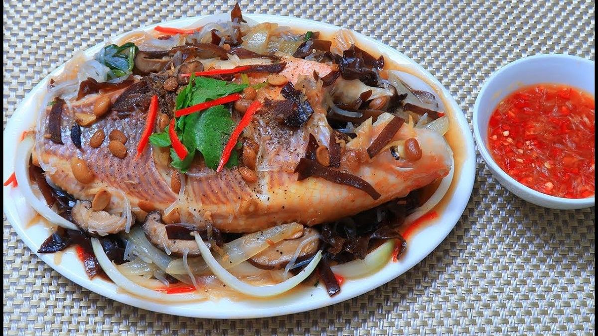 Cách làm cá diêu hồng hấp tương hột Cách làm cá diêu hồng hấp tương hột