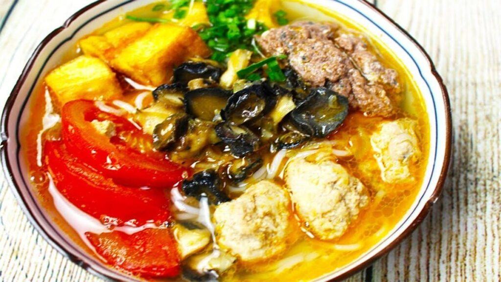 cách nấu bún riêu cua kiểu miền bắc