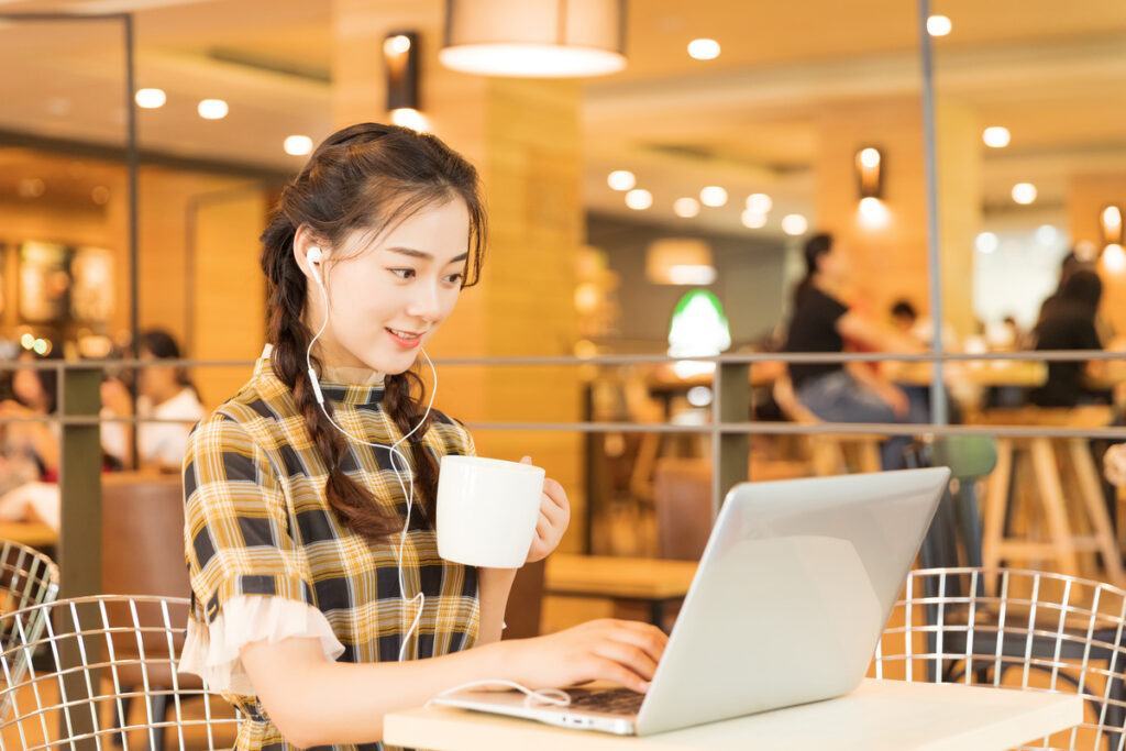quán cà phê làm việc