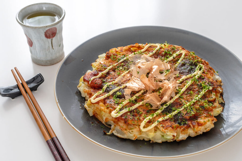 cách làm bánh xèo nhật
