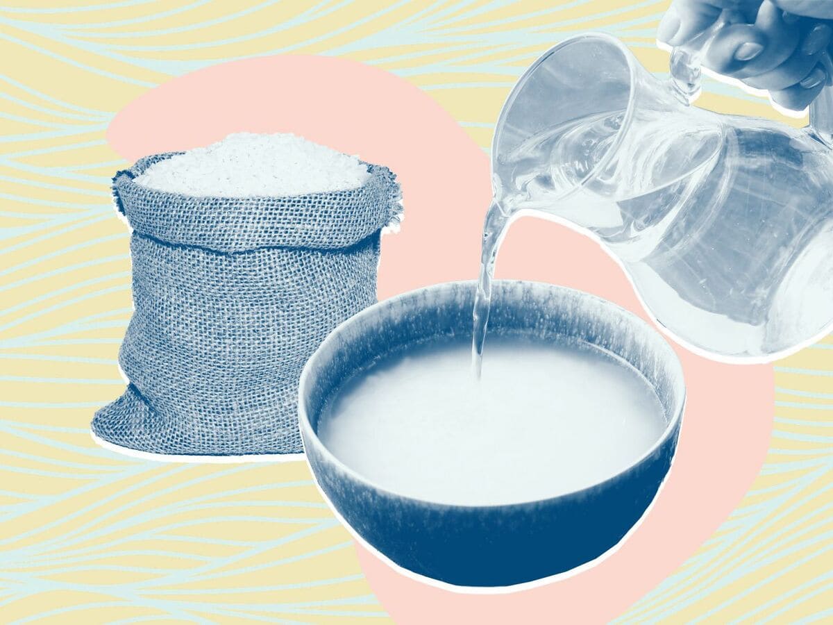 gội đầu bằng nước vo gạo