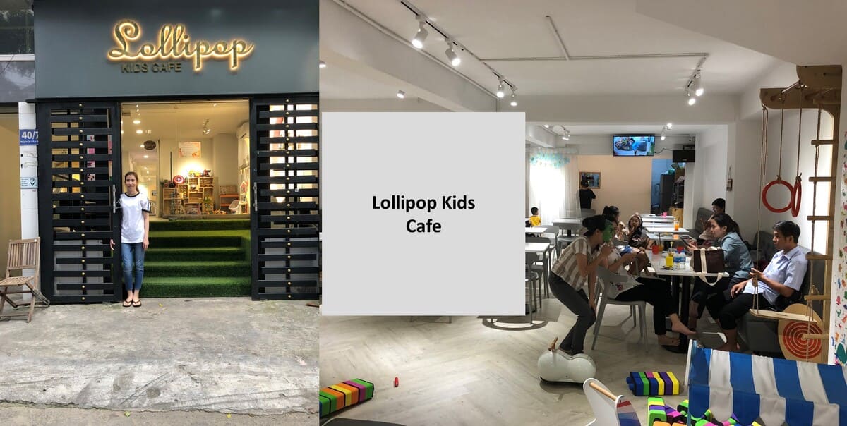 Lollipop Kids Café quán cafe có chỗ chơi cho bé