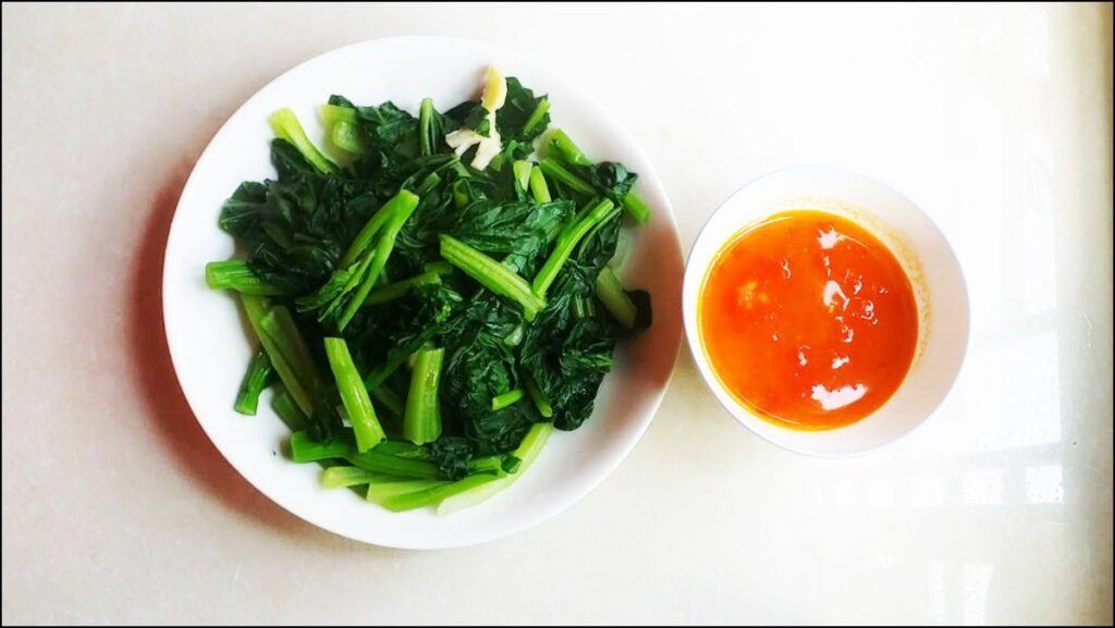 thực đơn giảm cân với rau luộc