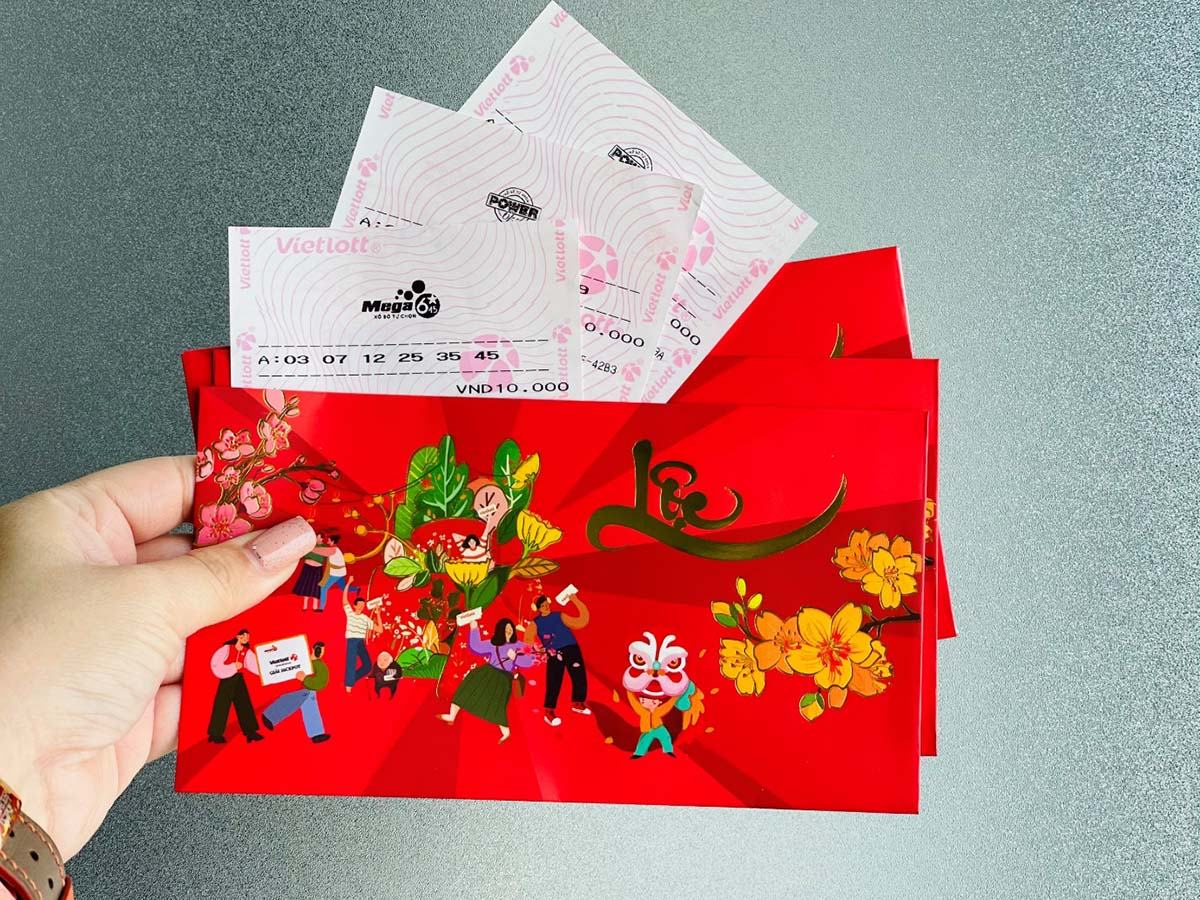 vé số Lì xì đầu năm bằng vé số