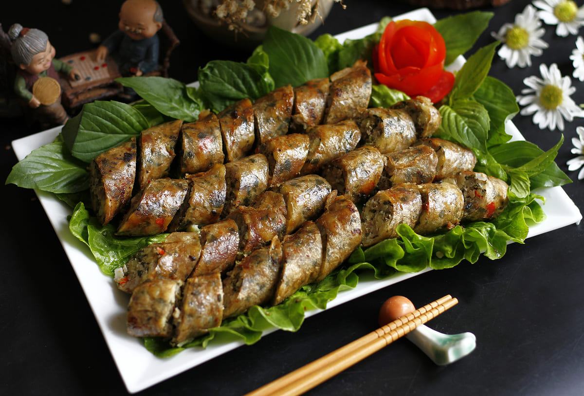 7 món nướng dễ làm cho ngày trời trở lạnh 40 Lòng non nhồi sụn nướng