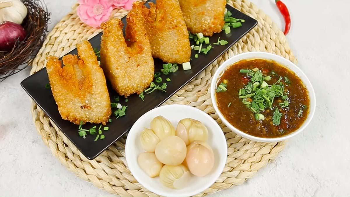 Bí quyết để có món bánh chưng rán giòn tan ít béo