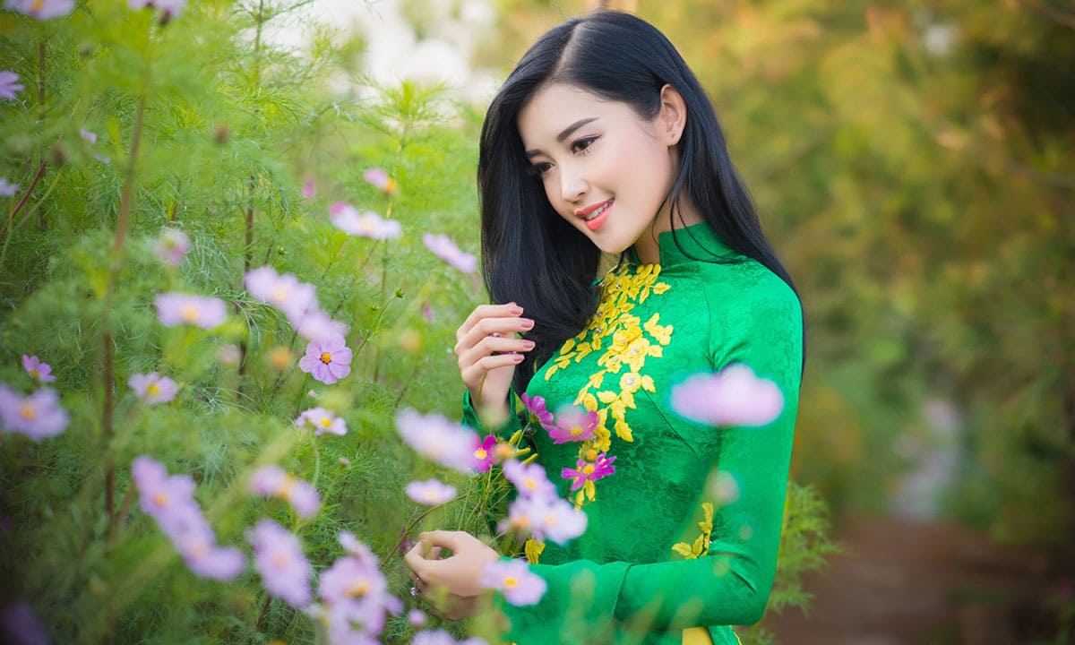 các kiểu tóc mặc áo dài đẹp nhất