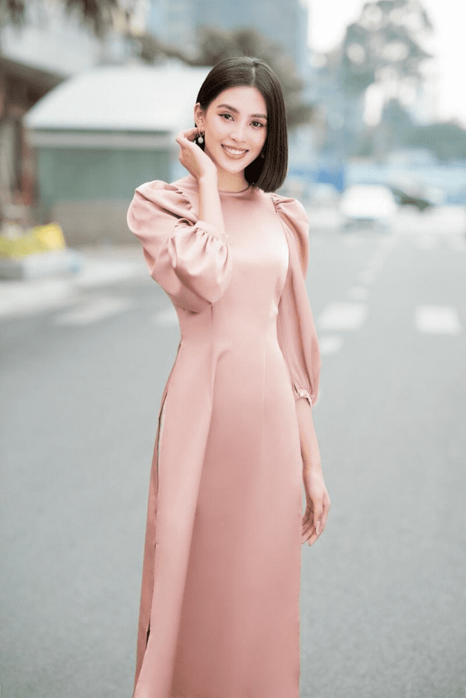 những kiểu tóc mặc áo dài đẹp