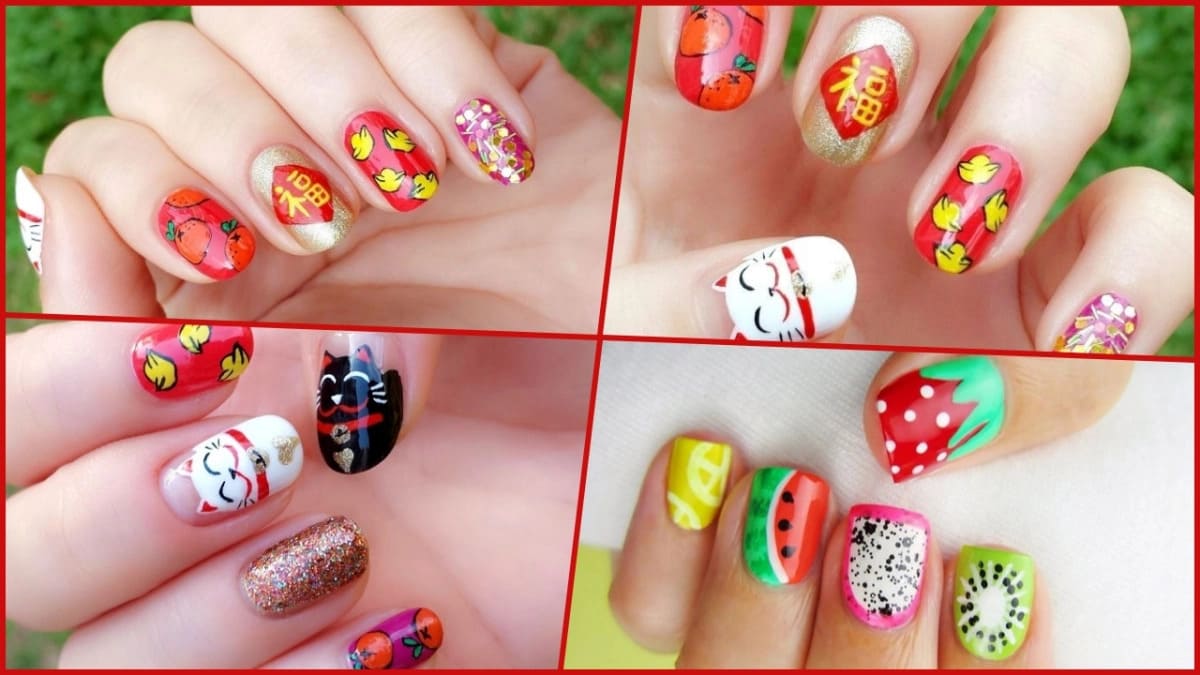 mẫu nail tết 2023