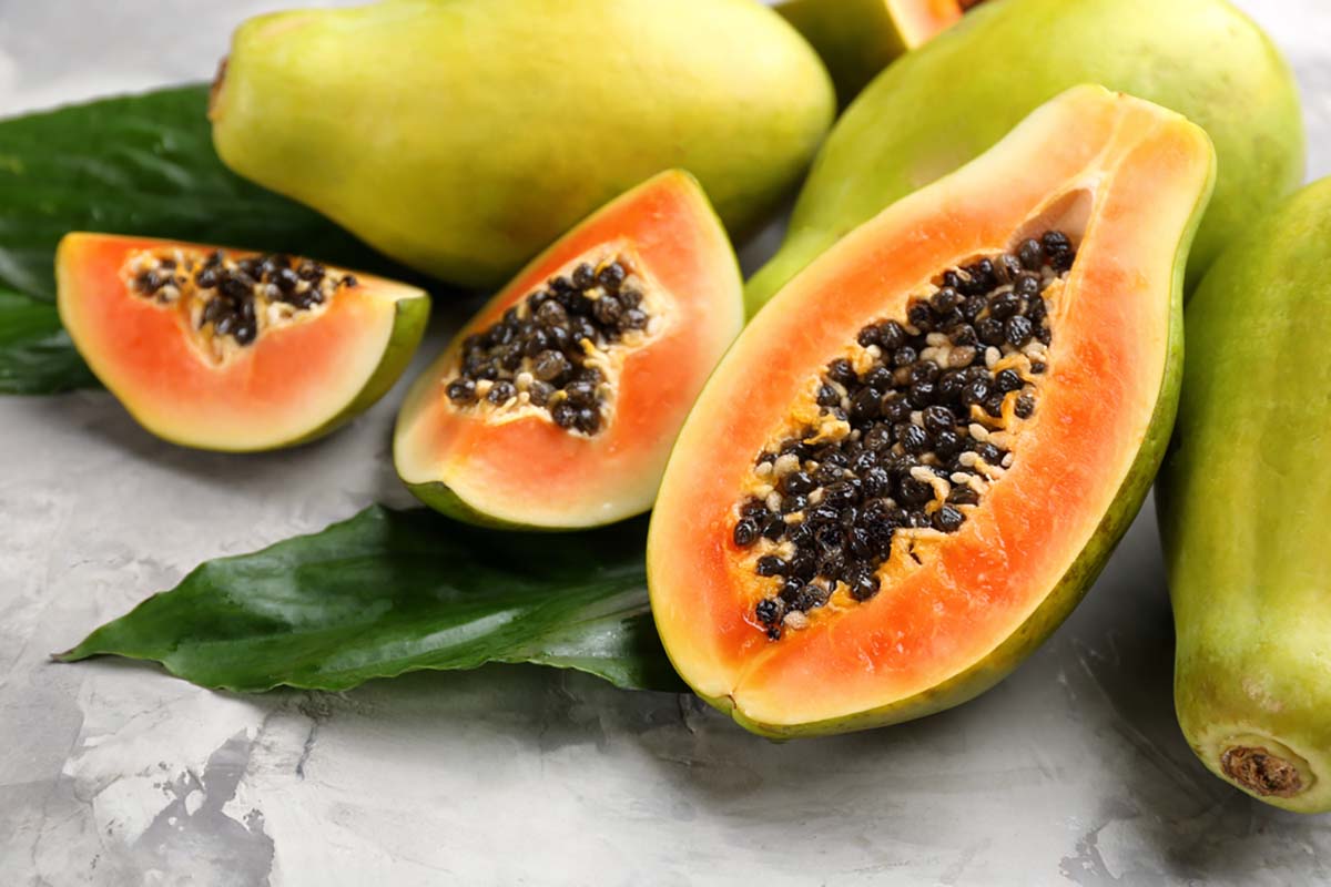 đu đủ thực phẩm tốt cho đường ruột là đu đủ