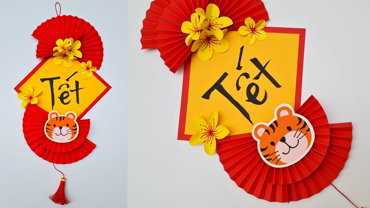 vẽ đồ trang trí tết đẹp và đơn giản