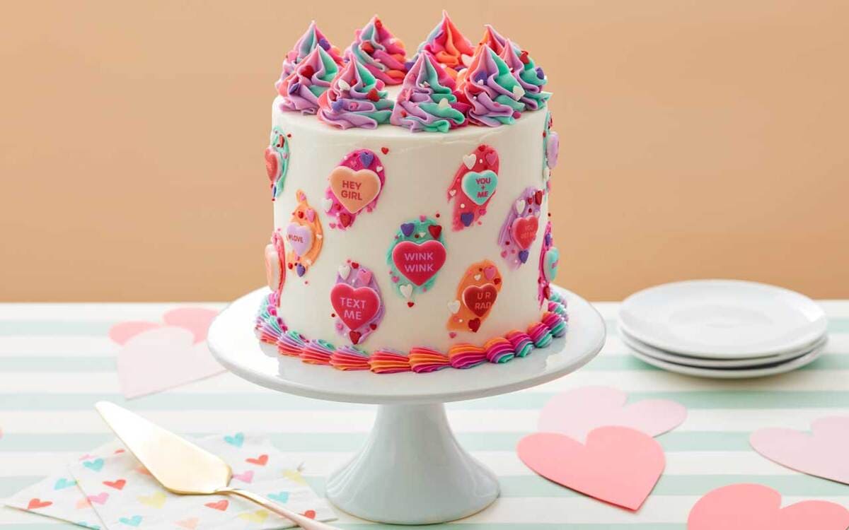 Mẫu bánh kem Valentine