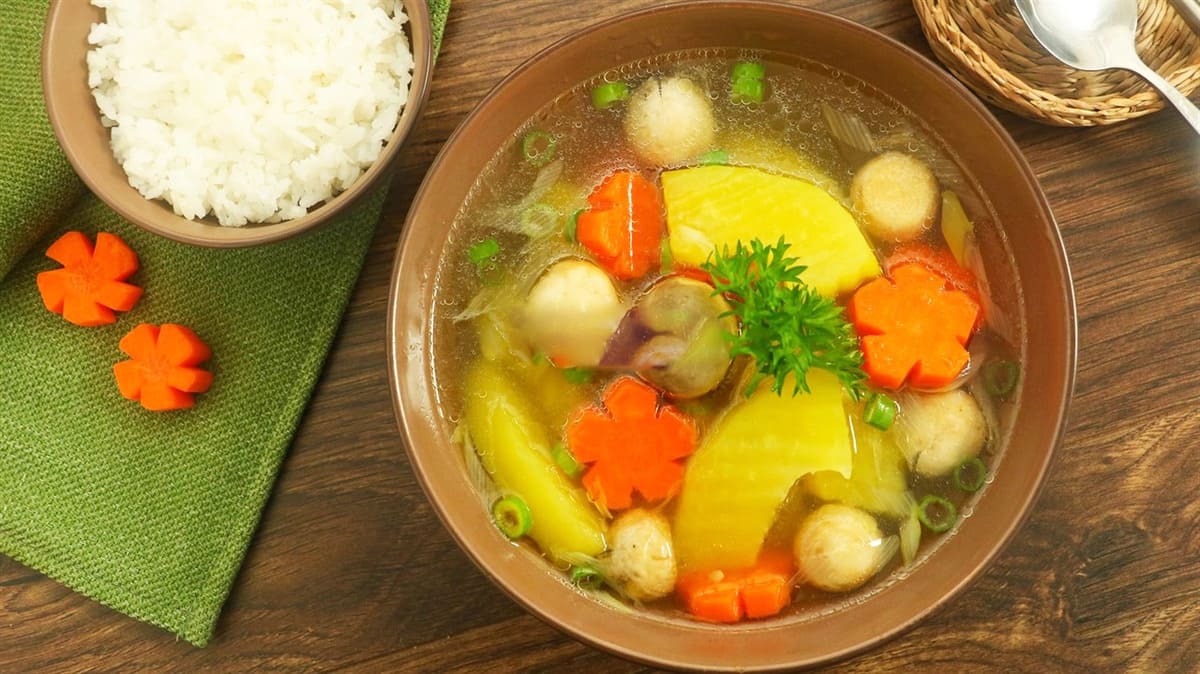 canh ngũ sắc chay ngon canh ngũ sắc chay