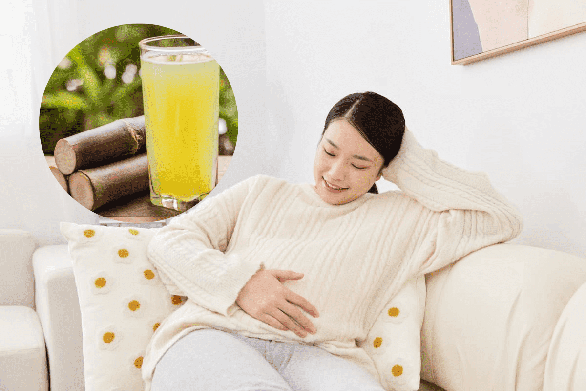 bà bầu uống nước mía