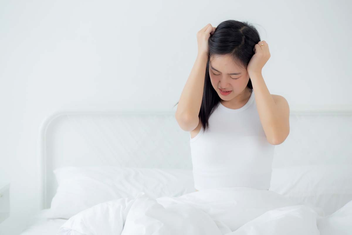 trễ kinh nhưng không có dấu hiệu mang thai gây nhức đầu