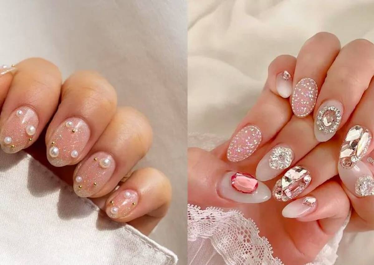 những mẫu nail cô dâu đẹp những mẫu nail đẹp cho cô dâu