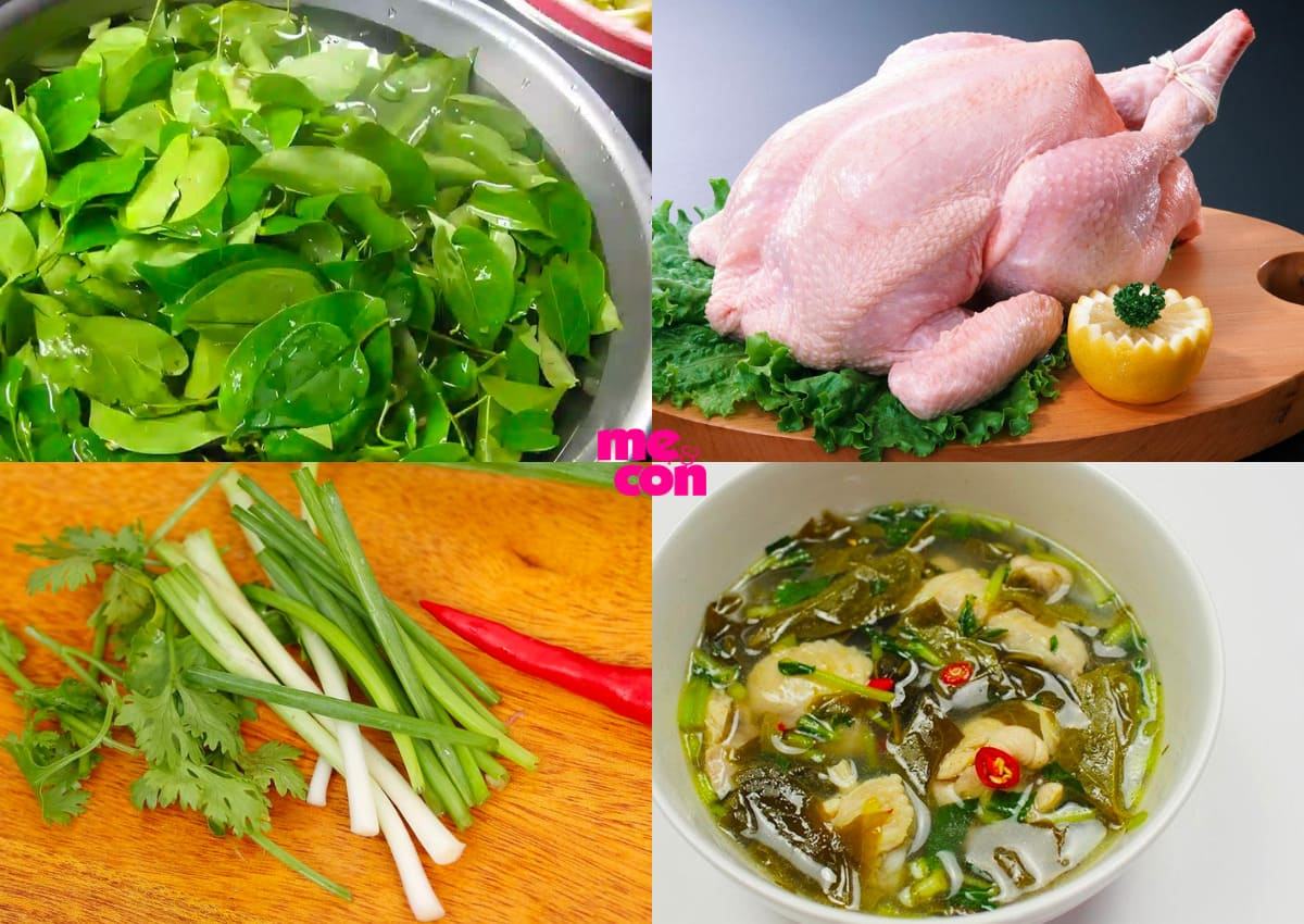 nấu canh gà lá giang