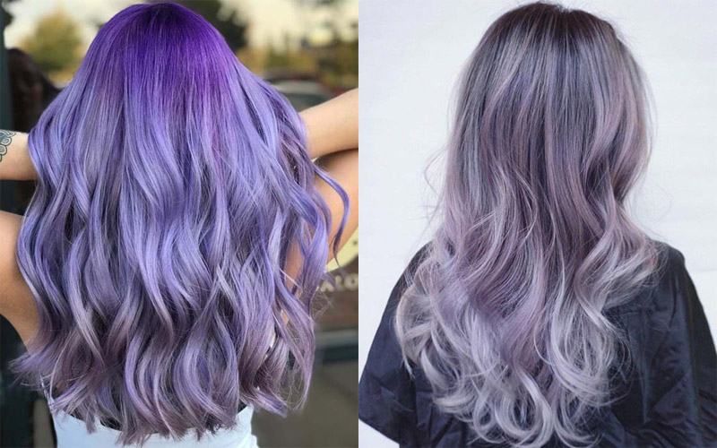 màu tóc đẹp cho nữ là tím pastel màu tóc đẹp cho nữ là màu tím pastel