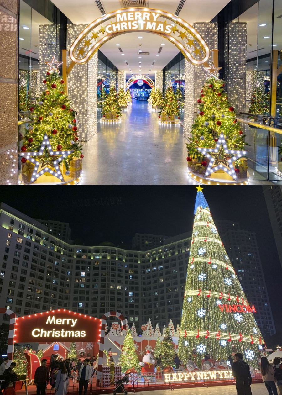 trang trí Noel tại trung tâm thương mại Hà Nội trang trí Noel ở trung tâm thương mại Hà Nội