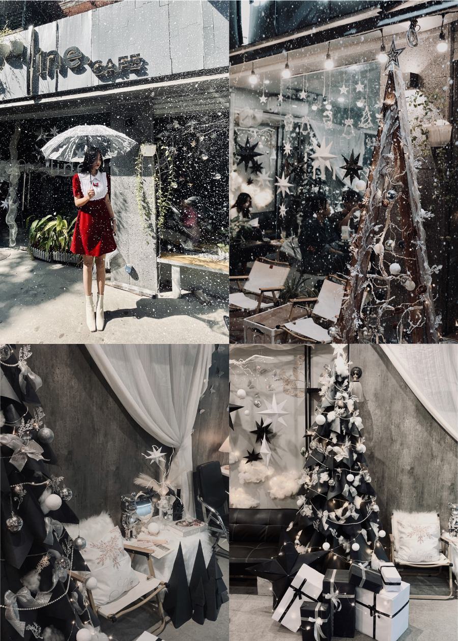 trang trí Noel ở Line Cafe trang trí Noel tại Line Cafe