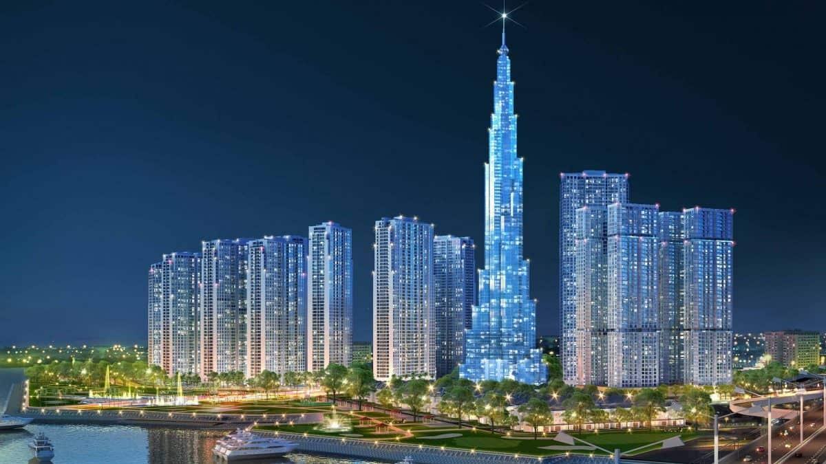 Sài Gòn đi đâu chơi về đêm chính là Công viên Landmark